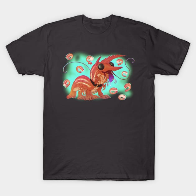 Candy Prawn Pup T-Shirt by Wagglezags